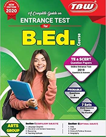 Odisha Bed Arts Entrance TBW Book 2021
